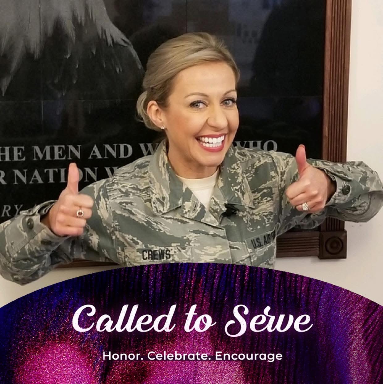 Krystalore in Air Force uniform