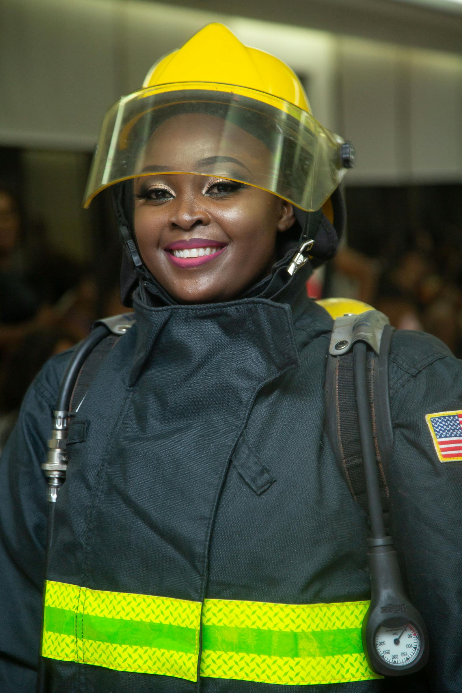 Female firefighter